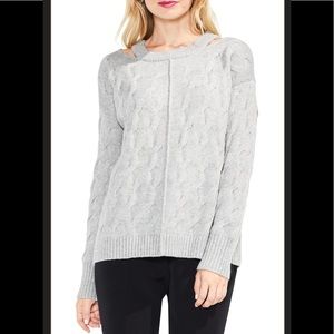 Vince Camuto Shoulder Cut Out Knit Sweater NWOT!